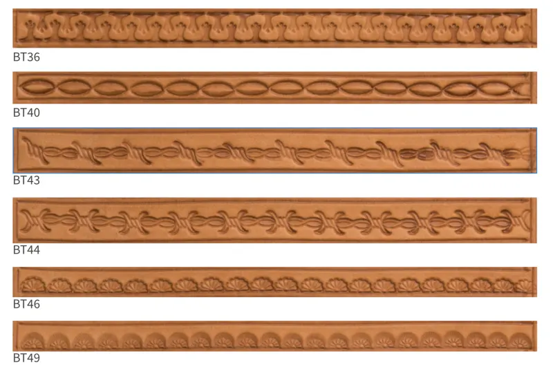 Bordertooling mit geometrischem Ziermuster